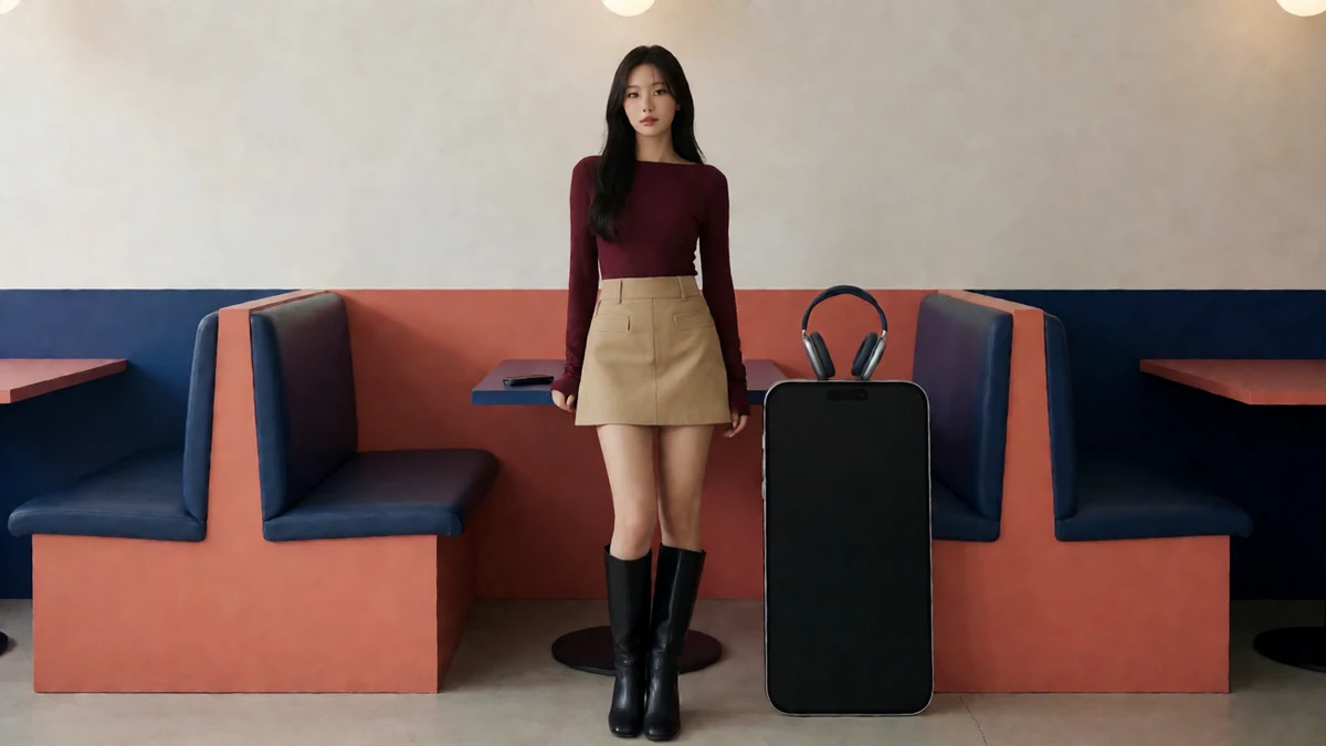 爱爱视频免费看片栏目中的年轻女友风模特与手机片库场景